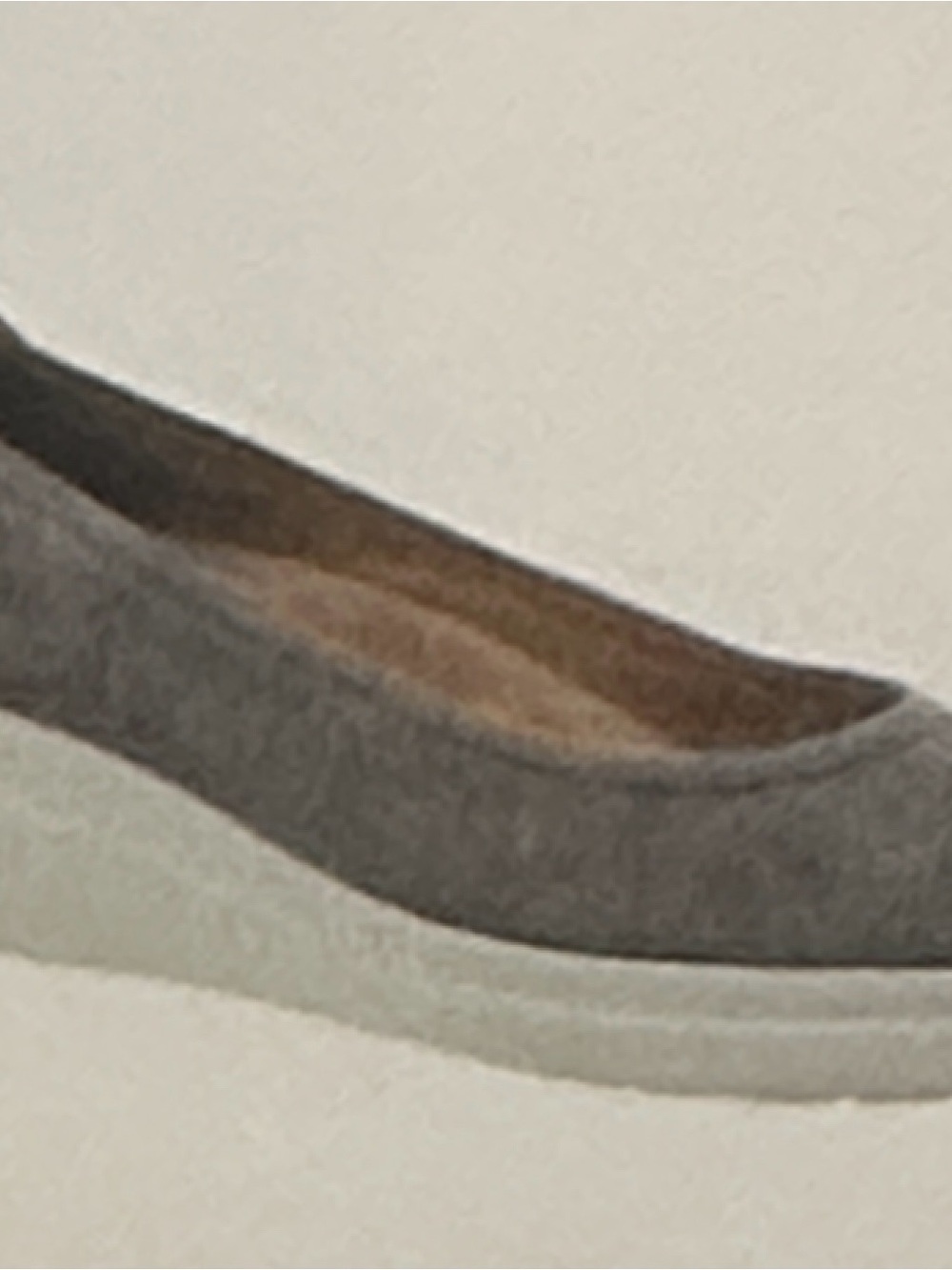 Naturalizer Gray Low Wedge Slip-On Flats